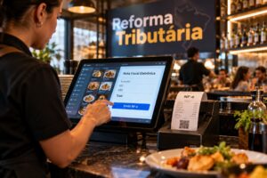 Nota fiscal eletrônica no novo modelo para bares e restaurantes