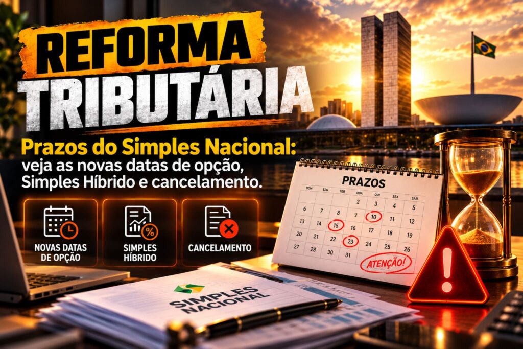 Prazos do Simples Nacional: veja as novas datas de opção, Simples Híbrido e cancelamento