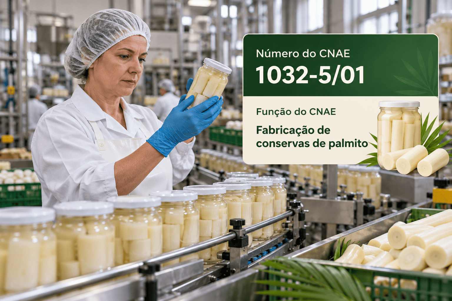 CNAE 1032-5/01 Fabricação de Conservas de Palmito: Guia para Abrir e Tributar