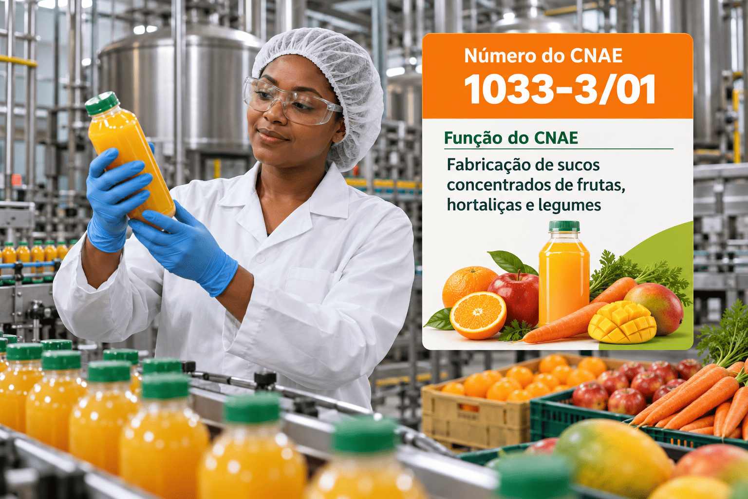 CNAE 1033-3/01 Fabricação de Sucos Concentrados de Frutas, Hortaliças e Legumes: Guia para Abrir e Tributar