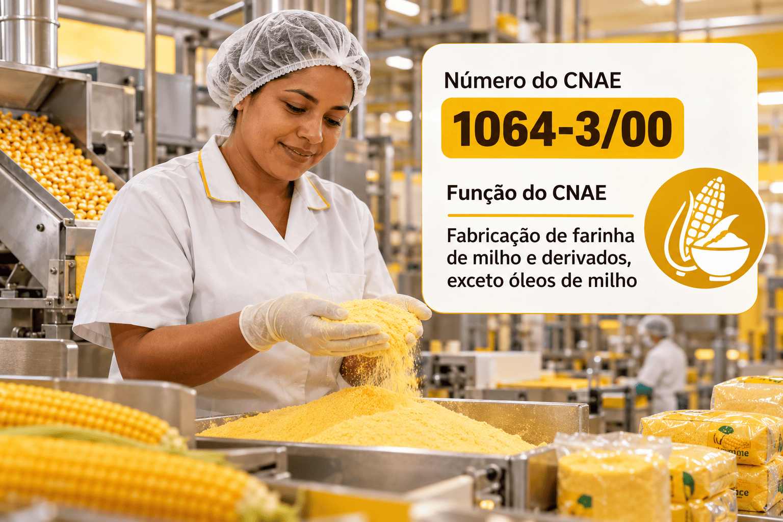 CNAE 1064-3/00 Fabricação de Farinha de Milho e Derivados: Guia para Abrir e Tributar