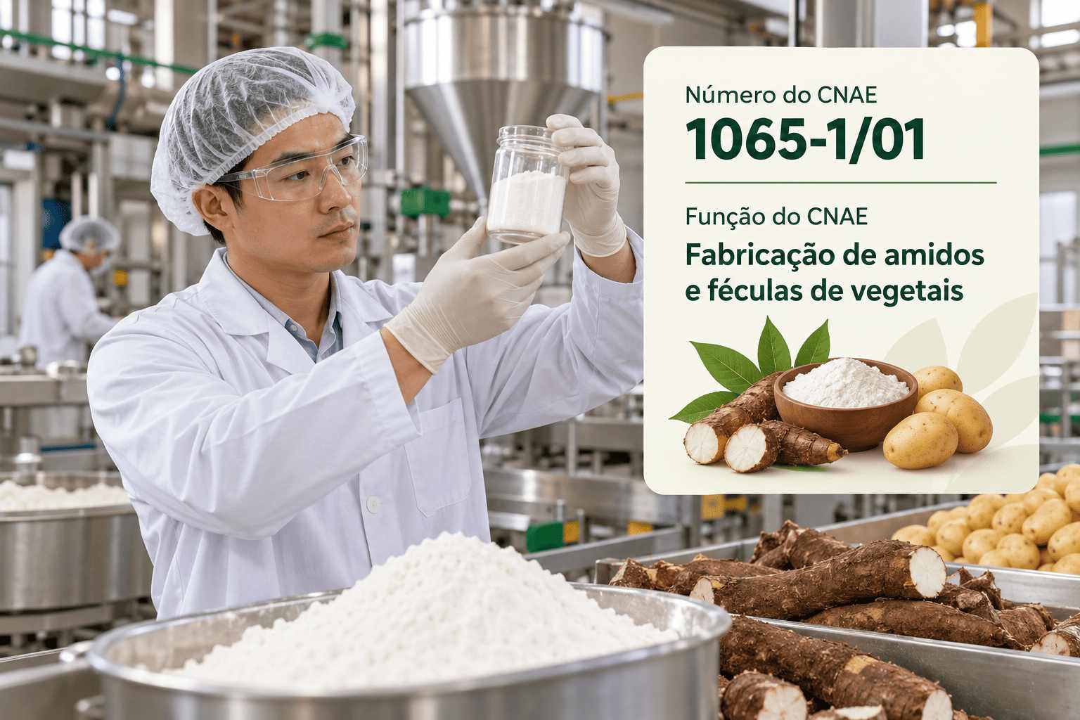 CNAE 1065-1/01 Fabricação de Amidos e Féculas de Vegetais: Guia para Abrir e Tributar