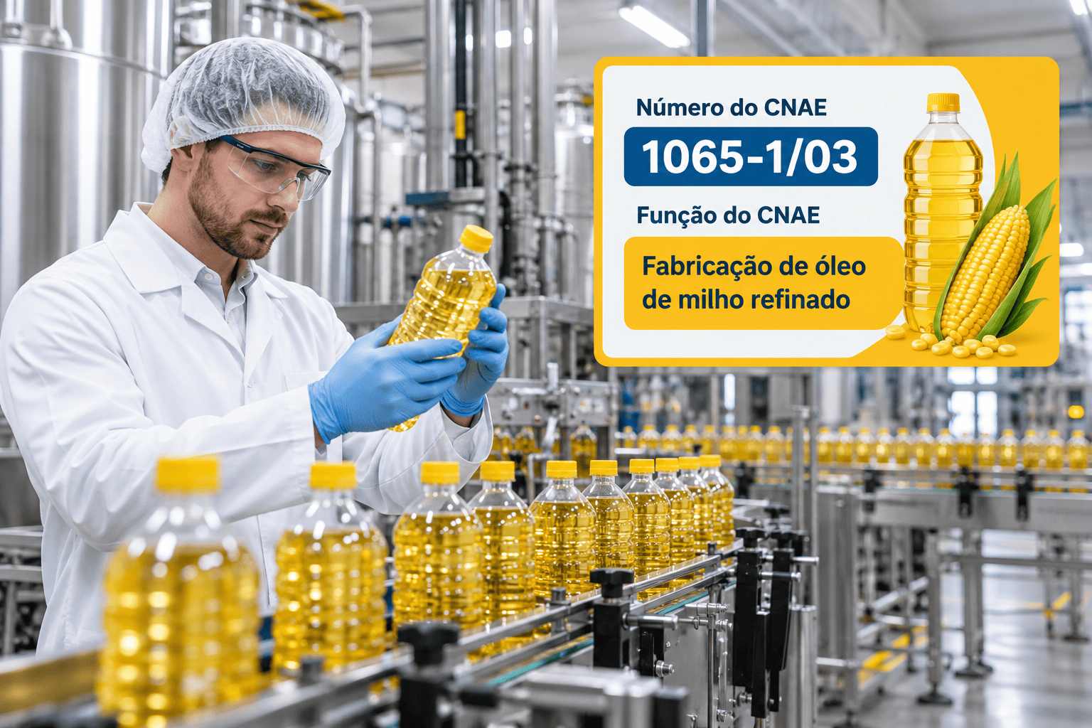 CNAE 1065-1/03 Fabricação de Óleo de Milho Refinado: Guia para Abrir e Tributar