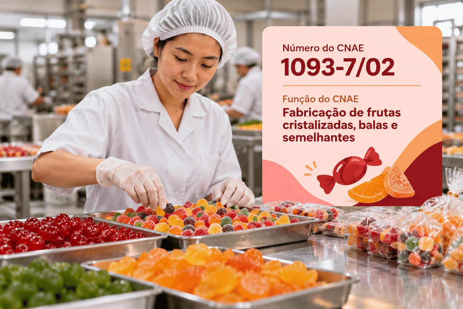 CNAE 1093-7/02 Fabricação de Frutas Cristalizadas, Balas e Semelhantes: Guia para Abrir e Tributar