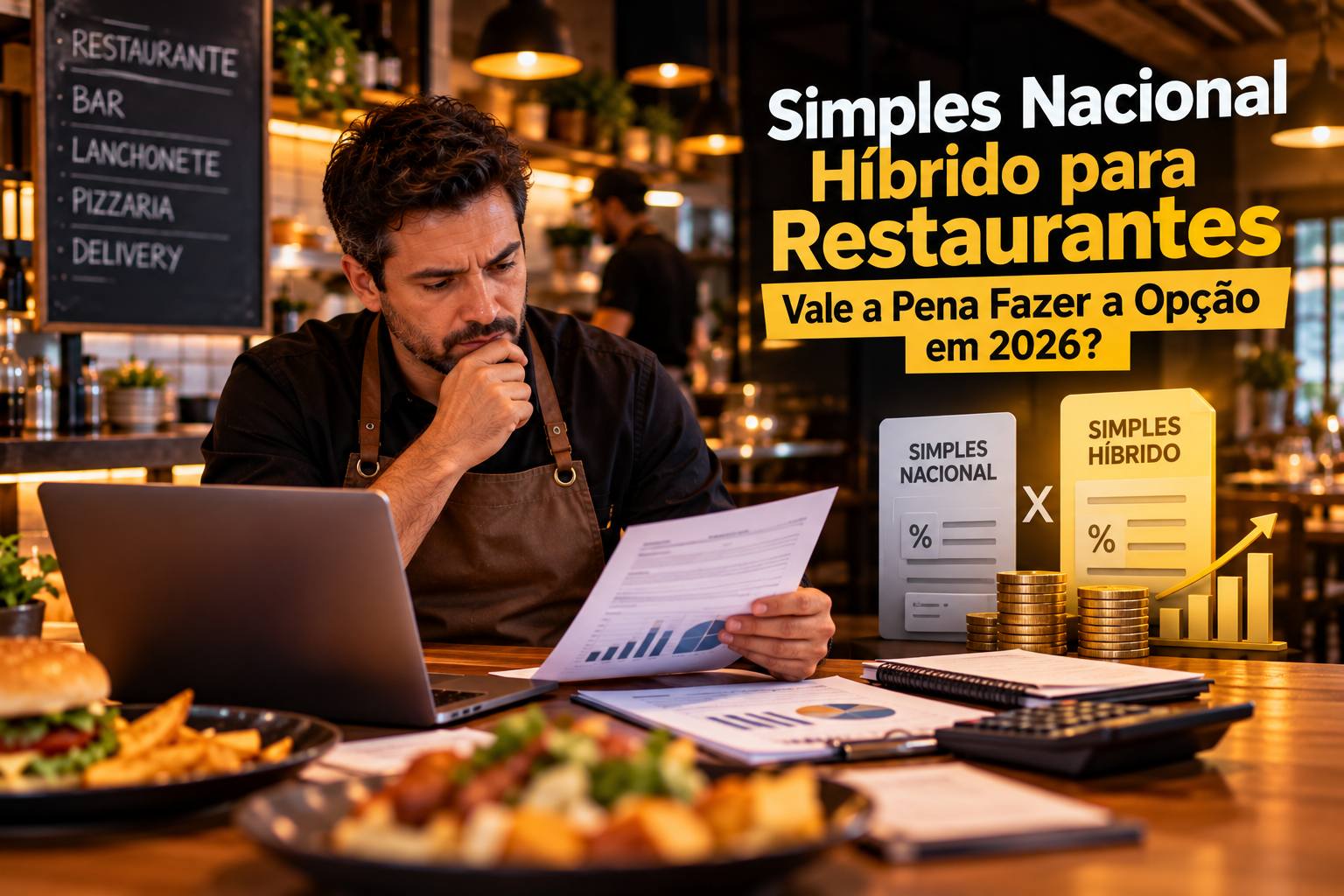 Simples Nacional Híbrido para Restaurantes: Vale a Pena Fazer a Opção em 2026?